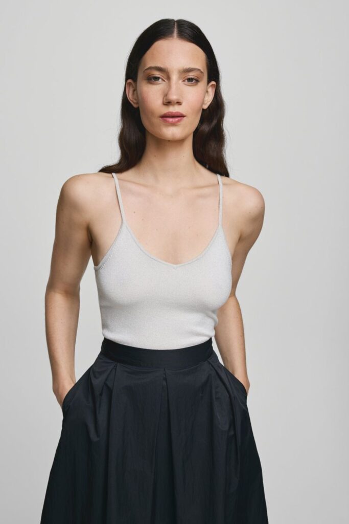 (kopie test elisa)MSCH SIlver/grey Strap Top